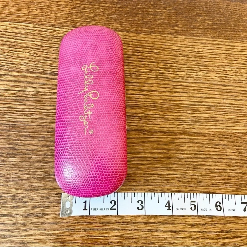 Lily Pulitzer | Pink Reptile Print Sunglasses case “ONLY”